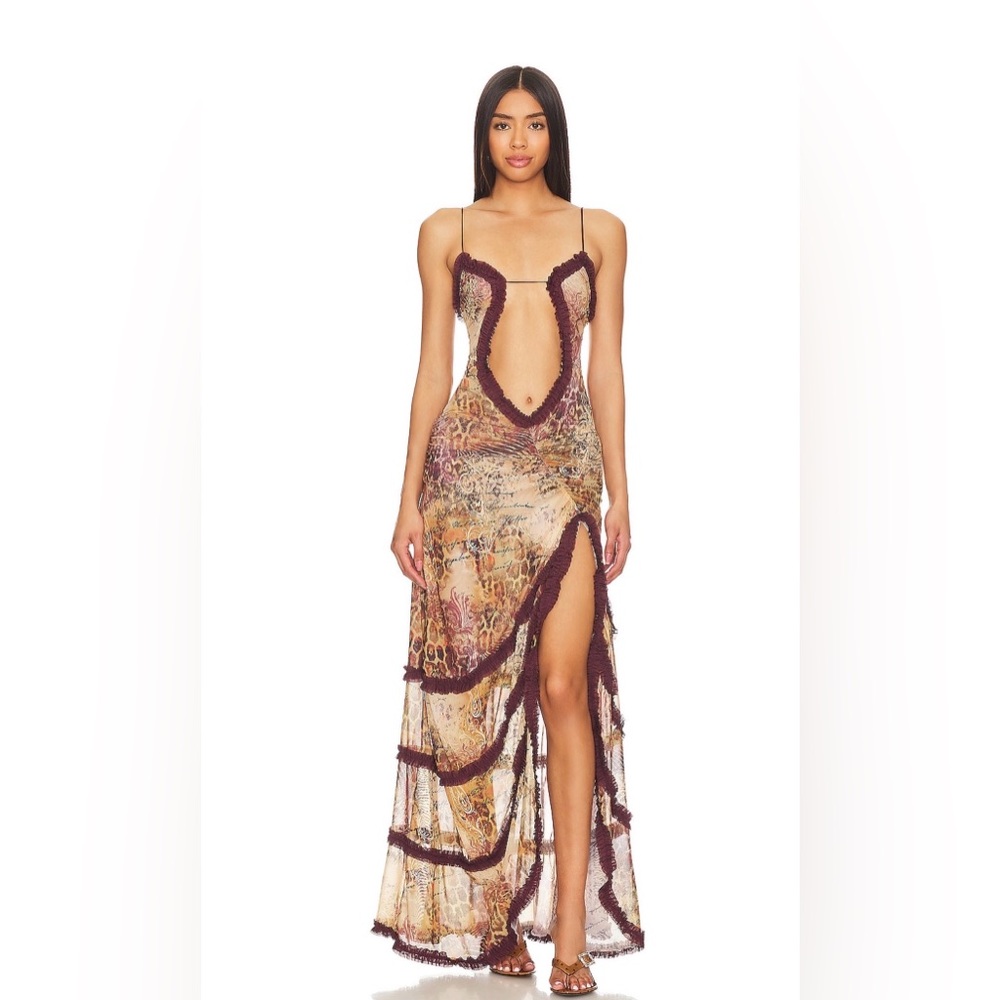 Jaded London Open Neck maxi dress